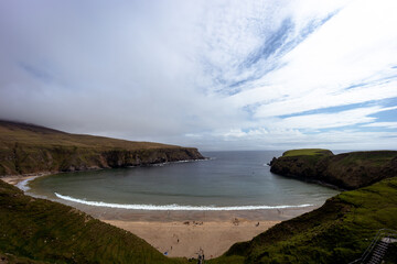 Fototapeta premium Visiting Silver Strand Beach Malin Beg In Donegal