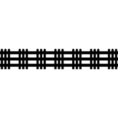 Naklejka premium Picket fence on white background for concept design. Garden fence design