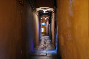 Bozen Passage nachts