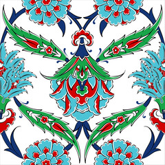 Ottoman ancient Turkish patterns, motifs