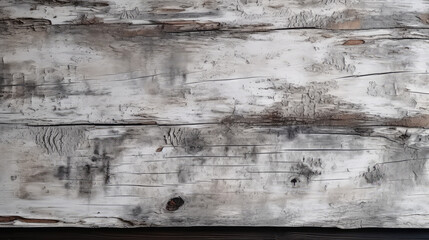 Fototapeta premium Holzhintergrund im Vintage-Stil mit Brettern aus Birkenholz im Querformat. (Generative AI) 
