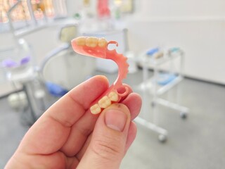 combined removable denture based on acetone and acrylic