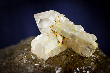 Citrine quartz mineral rock stone