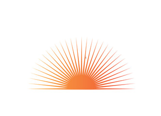 sun logo and icon Vector design Template. Sun Vector Illustrator.
