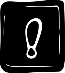 exclamation icon vector symbol design illustration