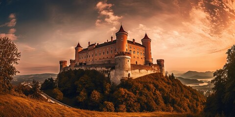 Obraz premium The Enigmatic Ruins: Tracing the History of Abandoned Castles