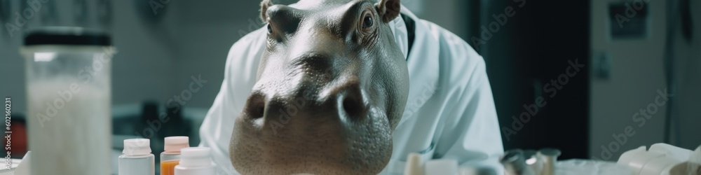Aufkleber a horse is standing in front of a mirror. generative ai image.