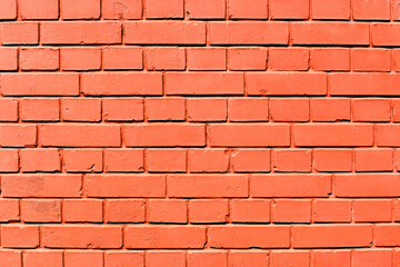 Fototapeta premium old red brick wall as a background on a spring day 8