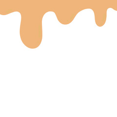 Orange liquid drip