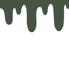 liquid drip Decor green 