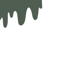 Dark green liquid drip
