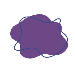 doodle decoration Purple