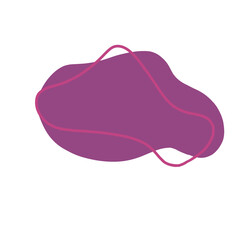 Blob magenta doodle decoration
