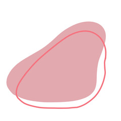 Pink doodle decoration