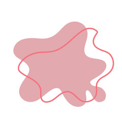 Pink doodle decoration