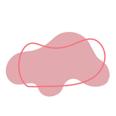 Pink doodle decoration