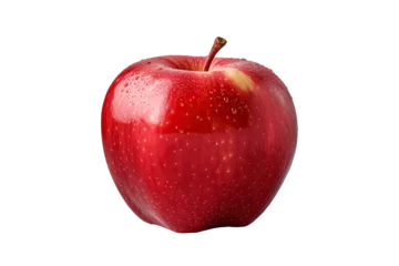 Fotobehang a red apple on Transparent background Generative AI © SKIMP Art