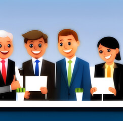 Illustration teamwork