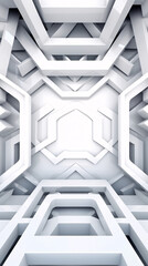 White futuristic background
