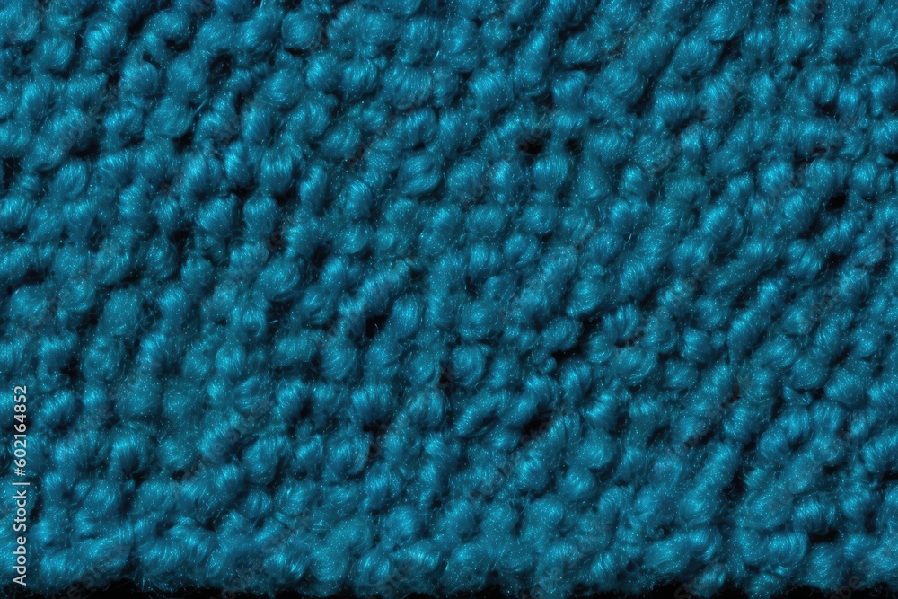 Aufkleber close-up view of blue carpet with a soft texture generative ai