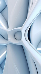 White futuristic background, AI generated