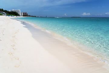 Sandy Beach on the Paradise Island, Bahama