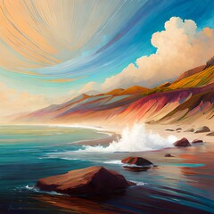 sunrise over the sea