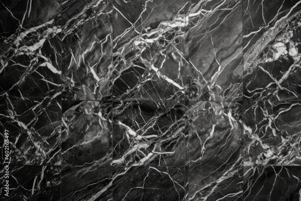 Poster monochromatic image of a marble texture generative ai