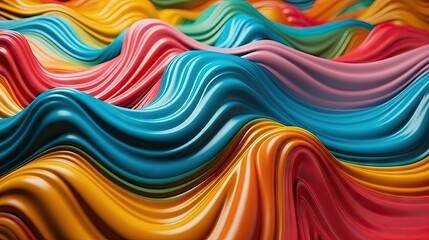Vibrant abstract background with flowing curves, wallpaper background, colorful lines