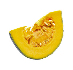 Slice of pumpkin isolated  transparent png