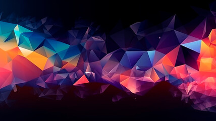 Low polygon abstract background. wallpaper. Generative AI