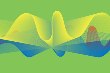 colorful gradient wave line. fluid abstract background. suitable for landing page and computer desktop wallpaper