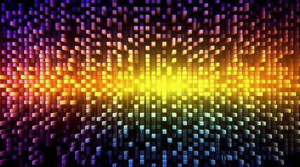 Obraz premium A vibrant square patterned background. Generative ai