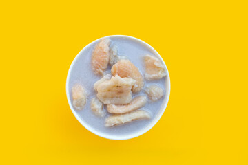 Banana in coconut milk. Thai dessert