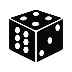 casino dice icon vector