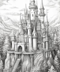 Magical Castles Coloring Pages