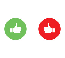 Like icon design. Like vector icon.