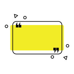 quote box design. motivation frame for poster, banner and presentation.