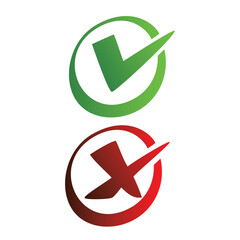 check mark design. vote icon, sign and symbol.