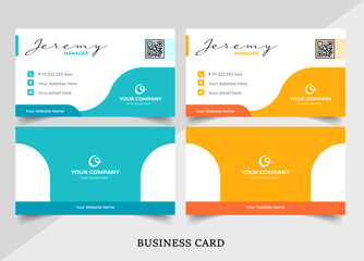 vector abstract business card template