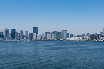Fototapeta premium 東京レインボーブリッジから望む都市風景
