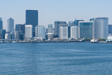 Fototapeta premium 東京レインボーブリッジから望む都市風景