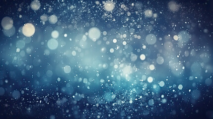 snow bokeh blurred background. Generative AI