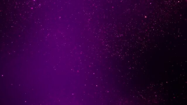 Abstract swarm of purple liquid buoyancy star particles. Elegant festive cosmic lights 3D animation background. Vertical magic holidays backdrop and twinkling fairy dust slow motion wallpaper VJ loop