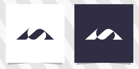 letter m logo design vector