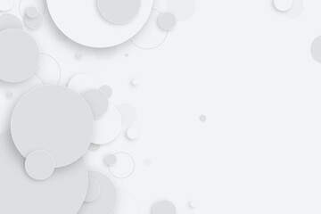 Abstract background with white circle shape