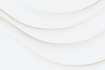 White background with golden lines