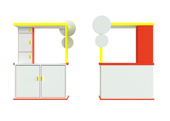 Promotional stand 3d design