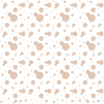 Budding yeast and yeast cell seamless patterned science background vector