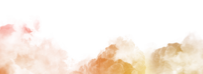 Colorful smoke steam isolated transparent background. Fog and mist effect for text or space